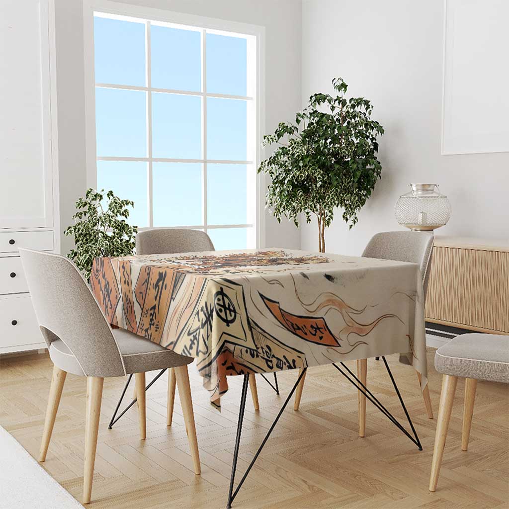 Arcanine Tablecloth Japanese Spell Tag Fire Art