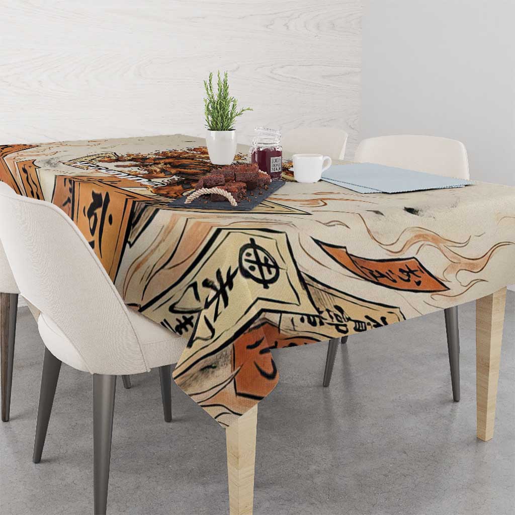 Arcanine Tablecloth Japanese Spell Tag Fire Art