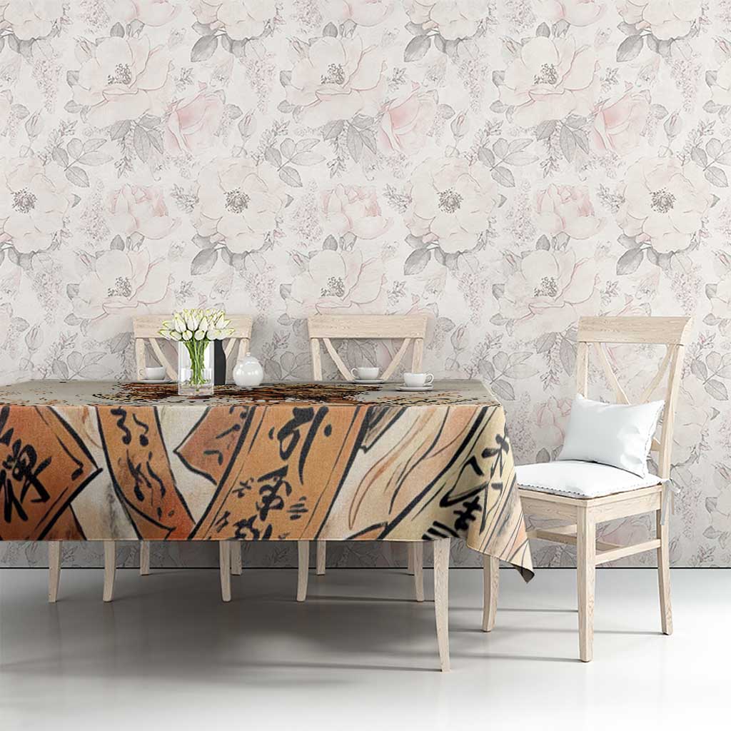 Arcanine Tablecloth Japanese Spell Tag Fire Art