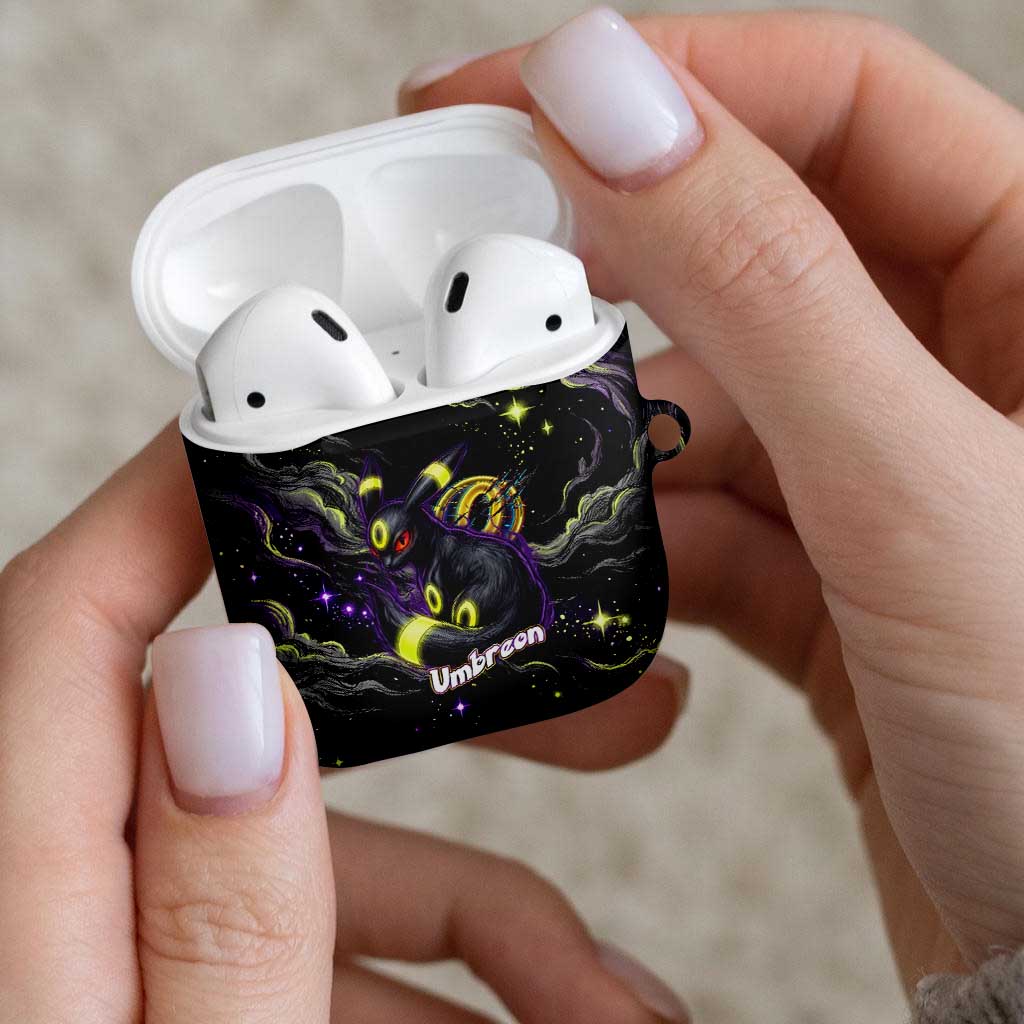 Umbreon AirPods Case Cosmic Neon Galaxy Art