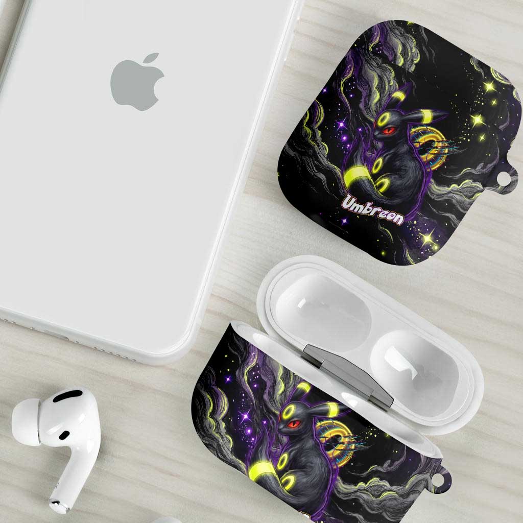 Umbreon AirPods Case Cosmic Neon Galaxy Art