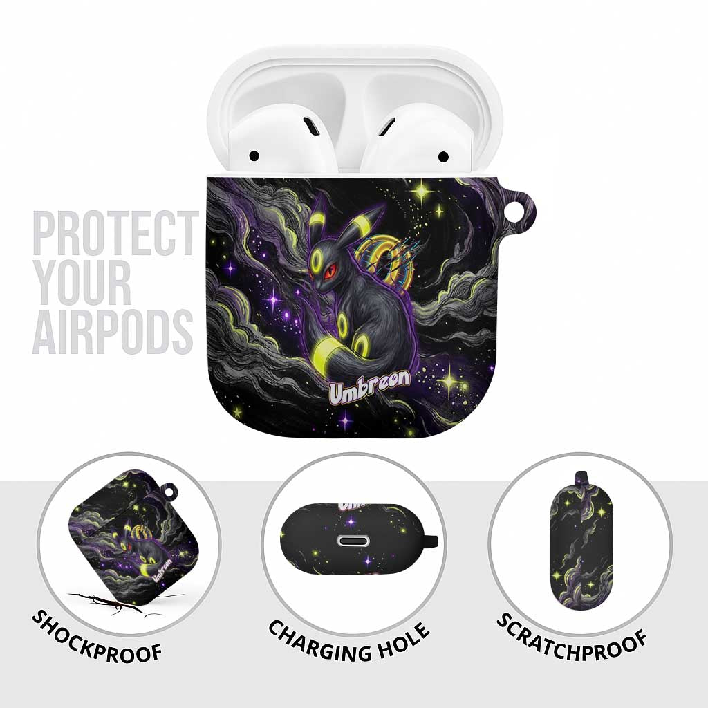 Umbreon AirPods Case Cosmic Neon Galaxy Art