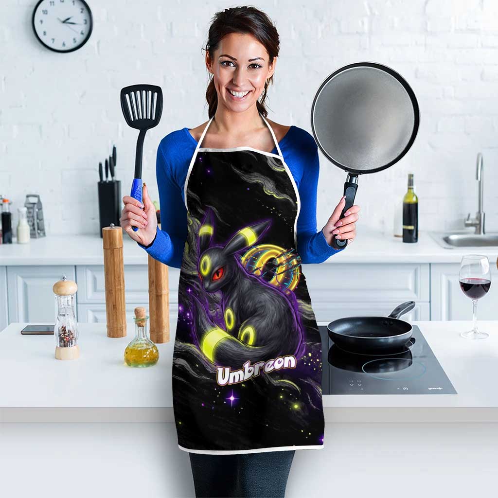 Umbreon Apron Cosmic Neon Galaxy Art