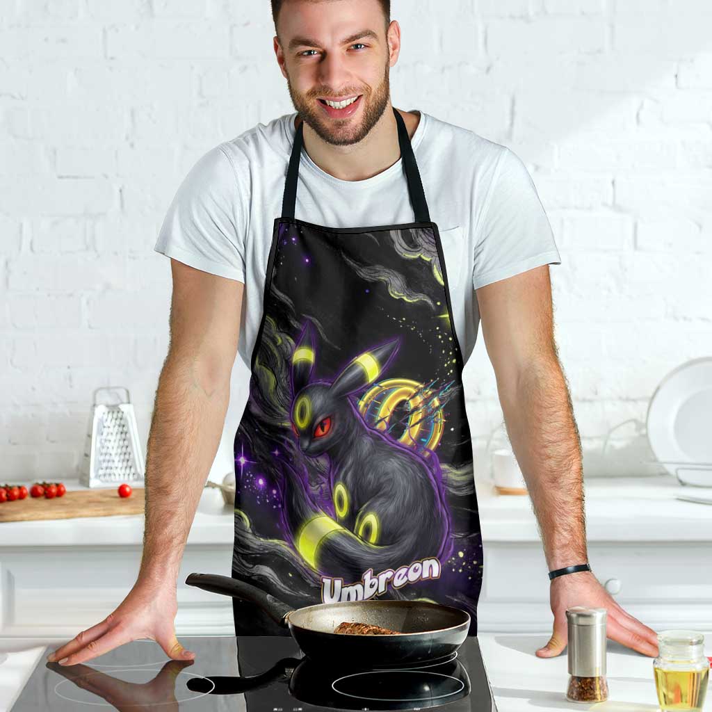 Umbreon Apron Cosmic Neon Galaxy Art
