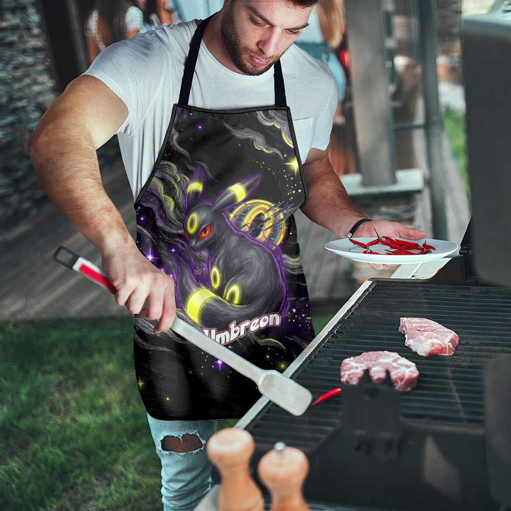 Umbreon Apron Cosmic Neon Galaxy Art