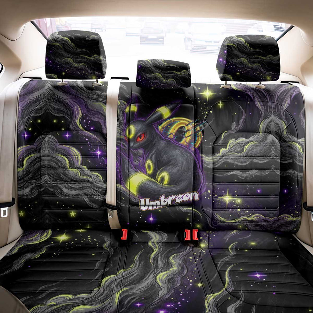 Umbreon Back Car Seat Cover Cosmic Neon Galaxy Art