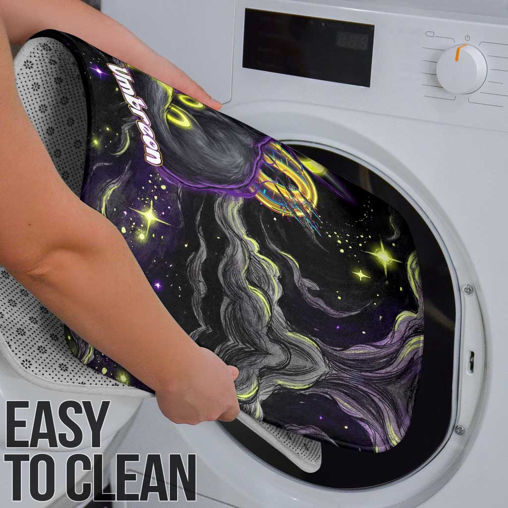 Umbreon Bathroom Set Cosmic Neon Galaxy Art