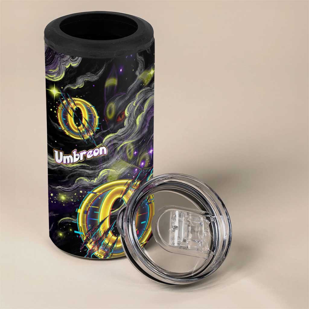 Umbreon 4 in 1 Can Cooler Tumbler Cosmic Neon Galaxy Art