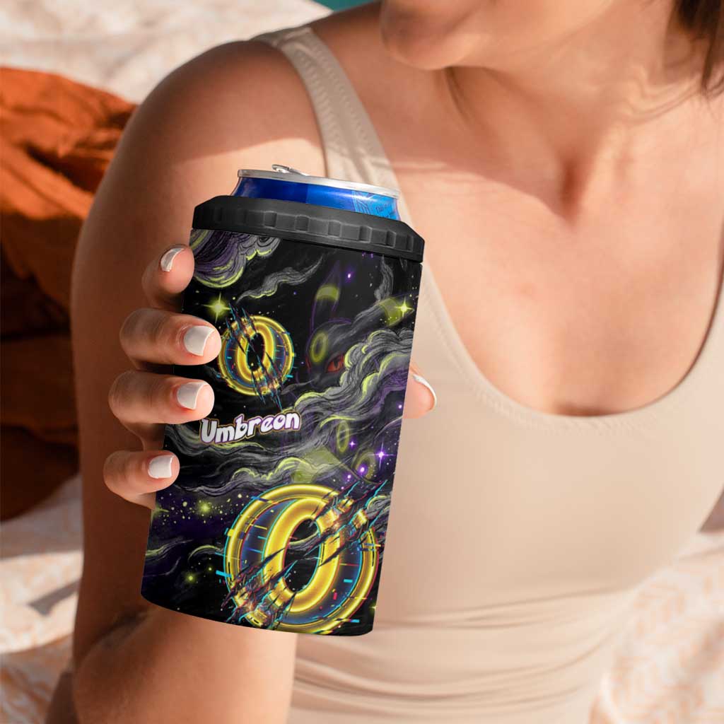 Umbreon 4 in 1 Can Cooler Tumbler Cosmic Neon Galaxy Art