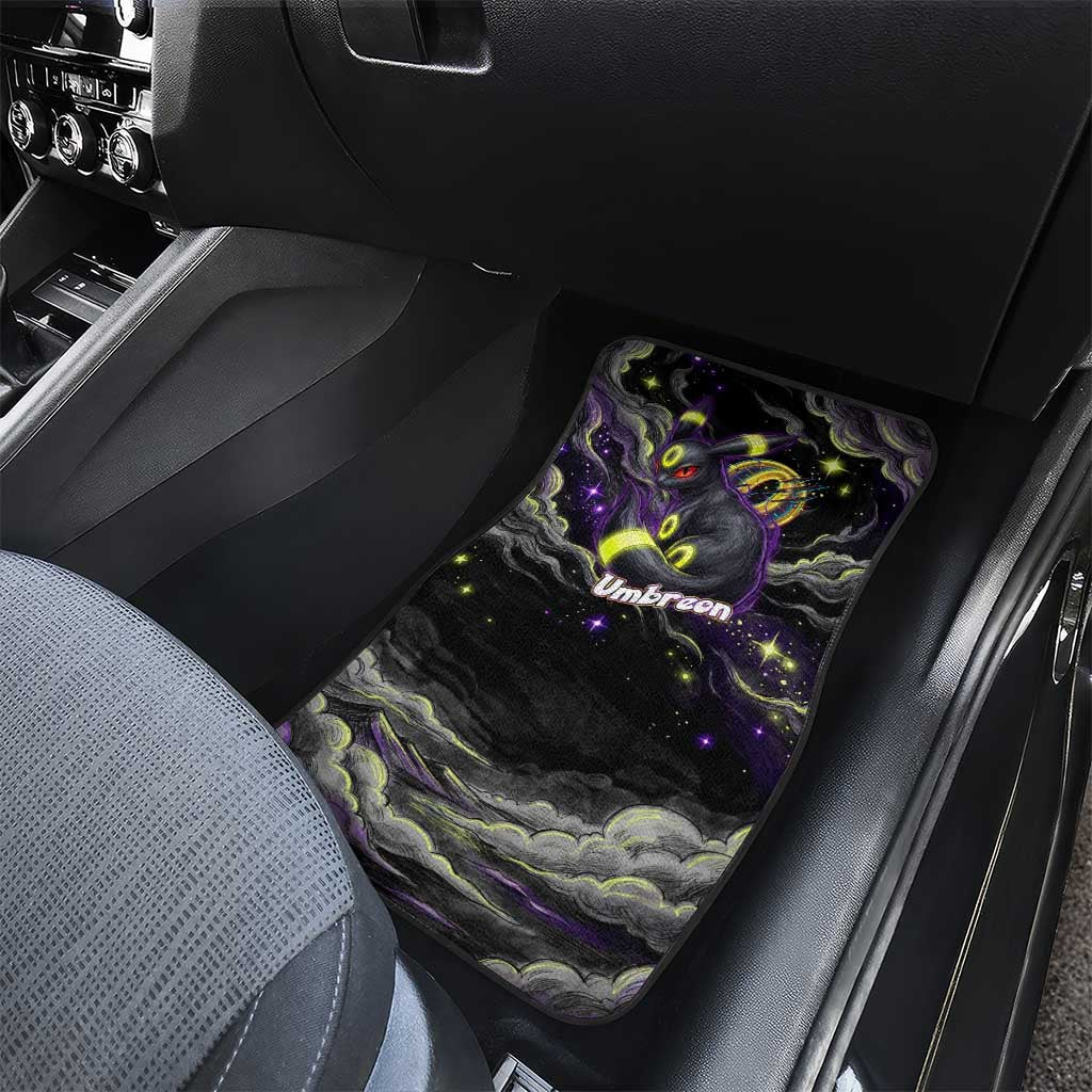 Umbreon Car Mats Cosmic Neon Galaxy Art