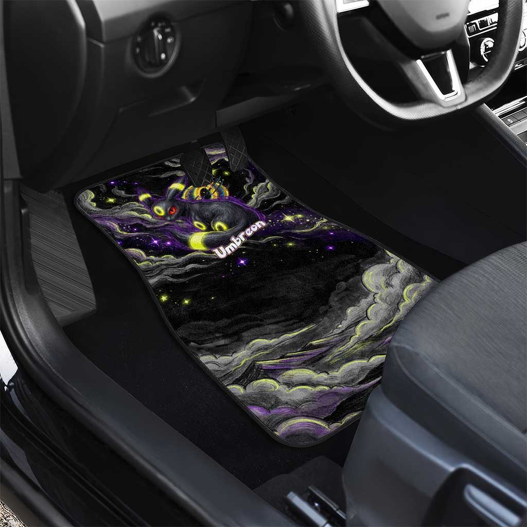 Umbreon Car Mats Cosmic Neon Galaxy Art