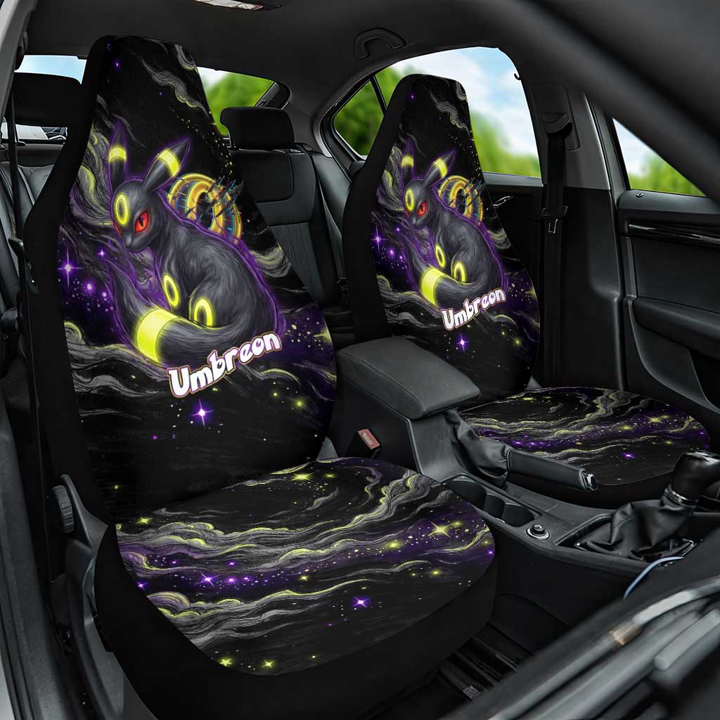 Umbreon Car Seat Cover Cosmic Neon Galaxy Art