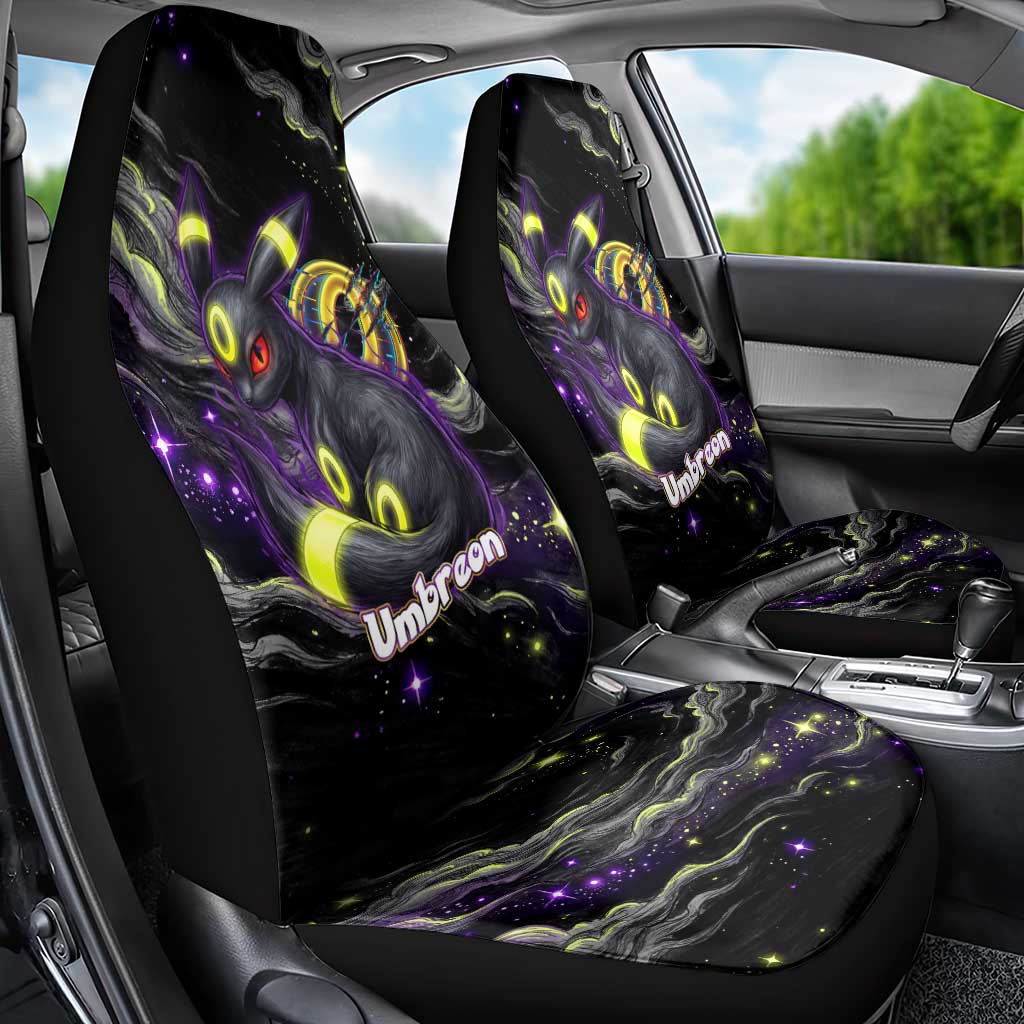 Umbreon Car Seat Cover Cosmic Neon Galaxy Art