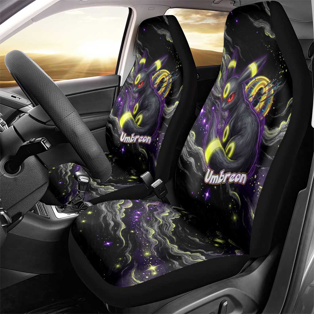 Umbreon Car Seat Cover Cosmic Neon Galaxy Art