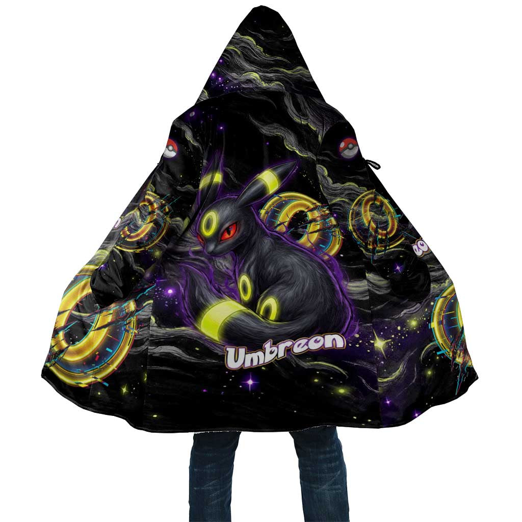 Umbreon Cloak Cosmic Neon Galaxy Art