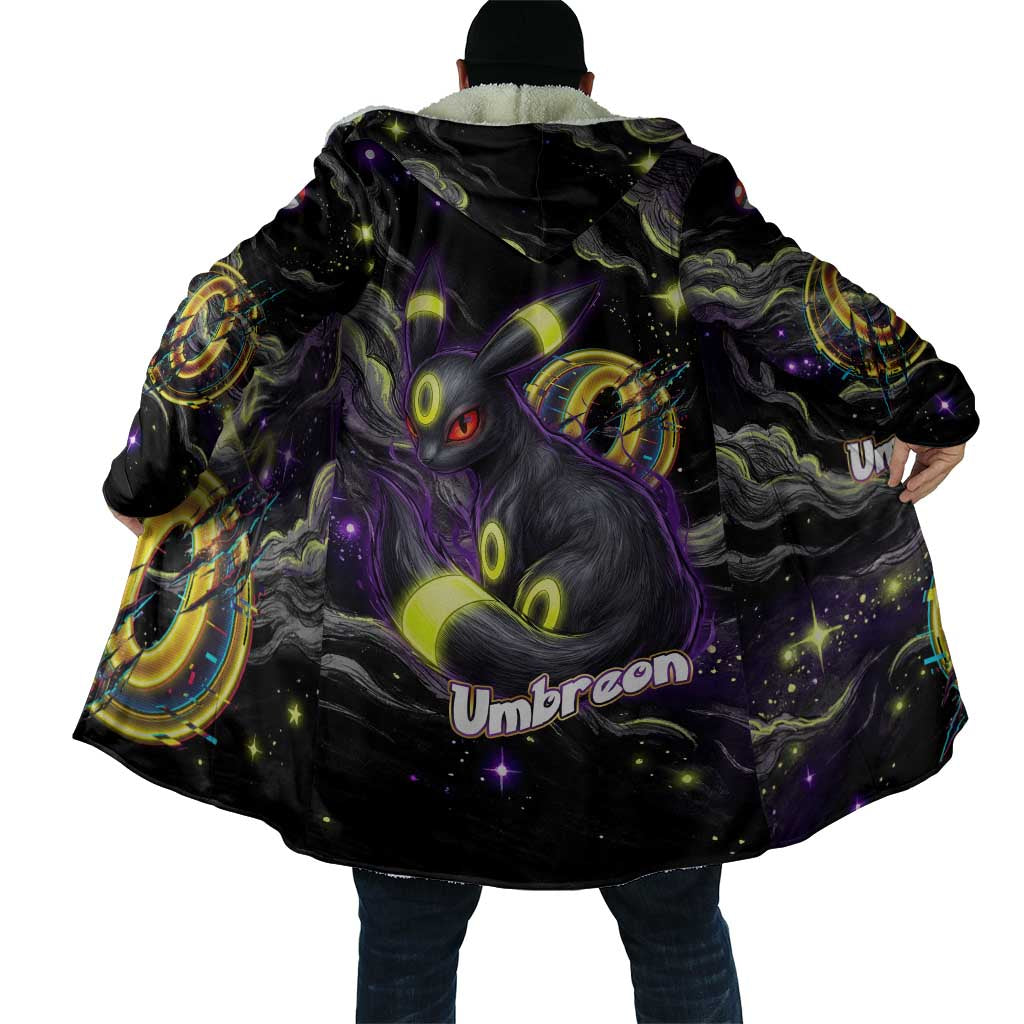 Umbreon Cloak Cosmic Neon Galaxy Art