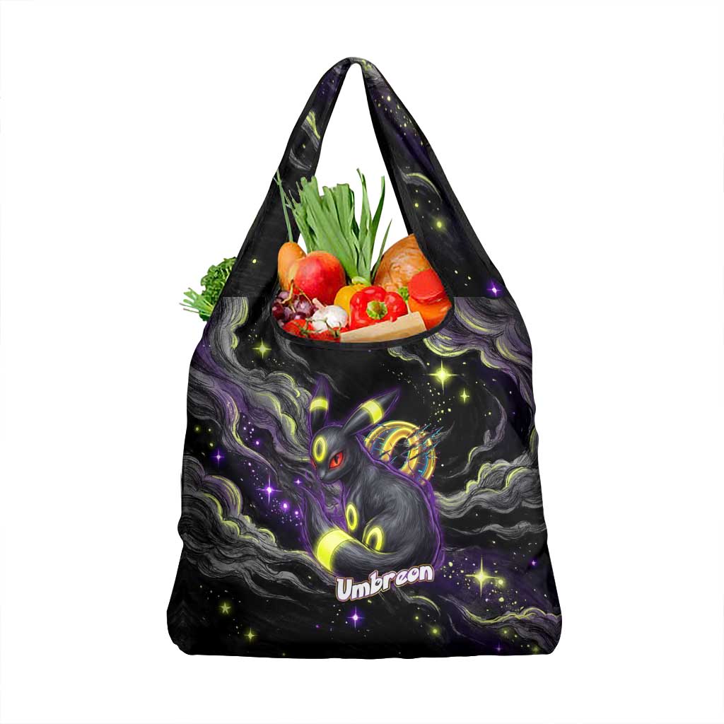 Umbreon Grocery Bag Cosmic Neon Galaxy Art