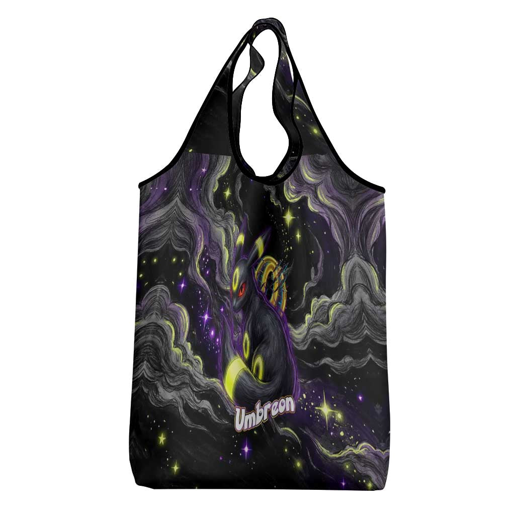 Umbreon Grocery Bag Cosmic Neon Galaxy Art