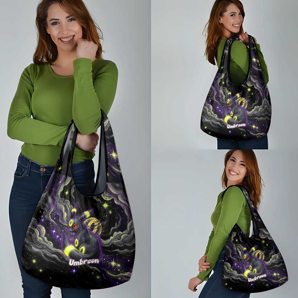 Umbreon Grocery Bag Cosmic Neon Galaxy Art