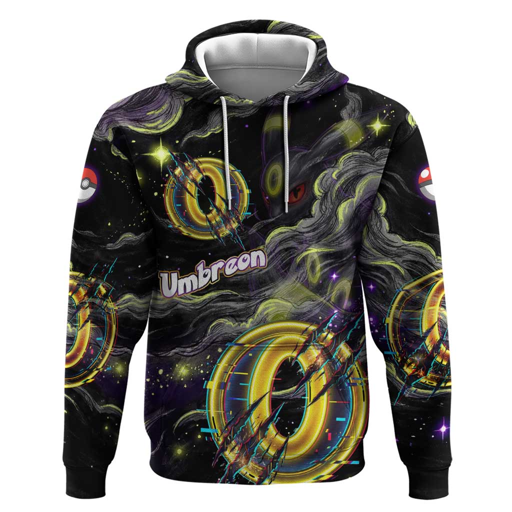 Umbreon Hoodie Cosmic Neon Galaxy Art