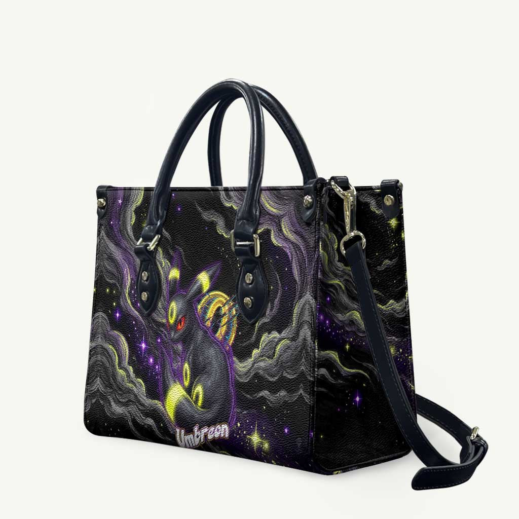 Umbreon Leather Bag Cosmic Neon Galaxy Art