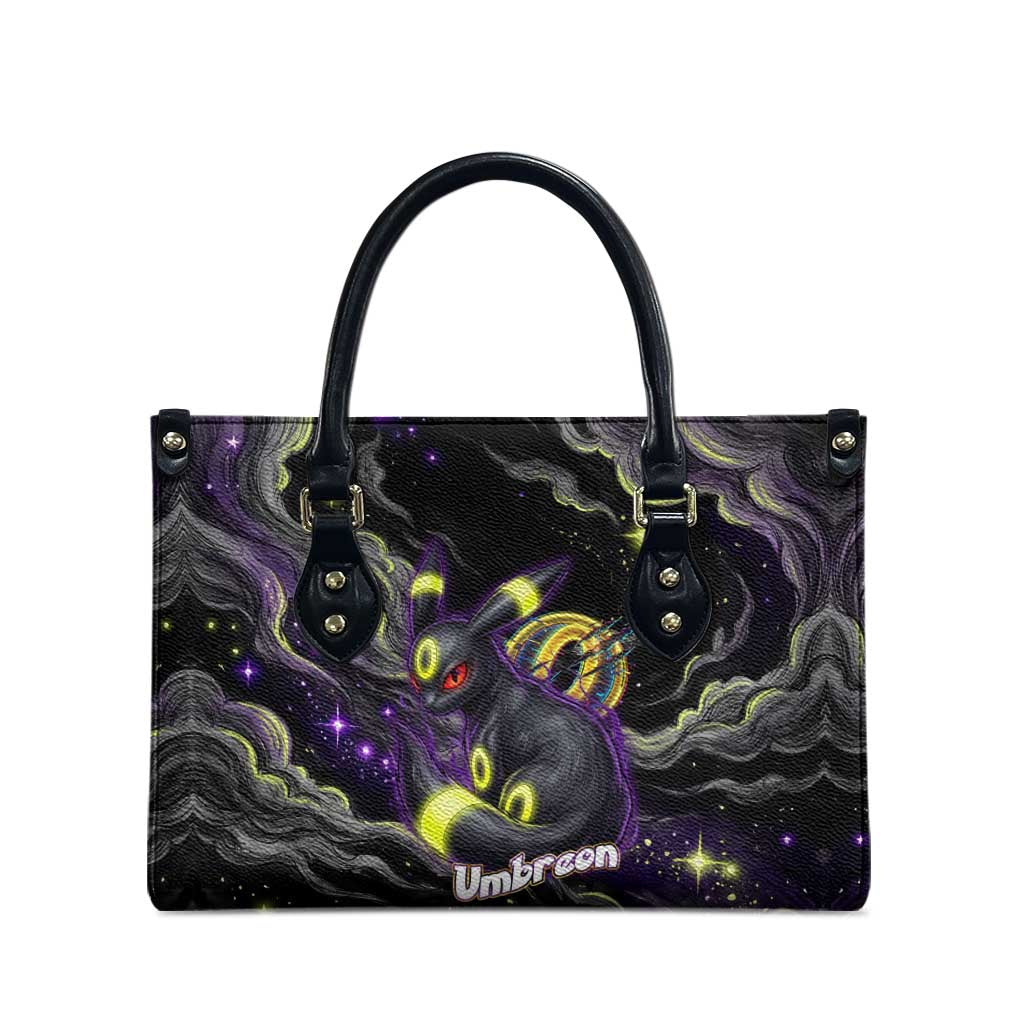 Umbreon Leather Bag Cosmic Neon Galaxy Art