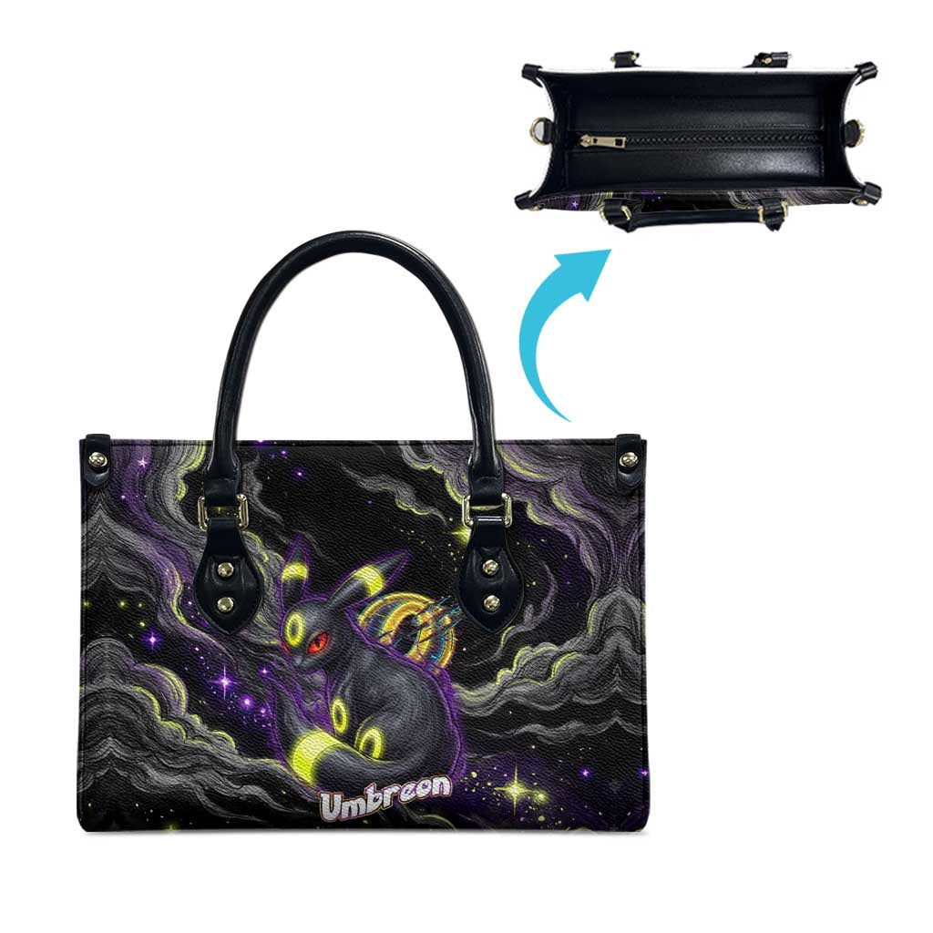 Umbreon Leather Bag Cosmic Neon Galaxy Art