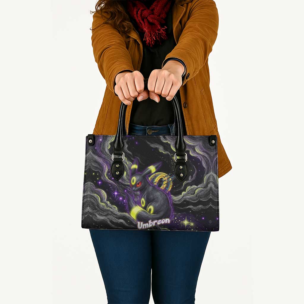 Umbreon Leather Bag Cosmic Neon Galaxy Art