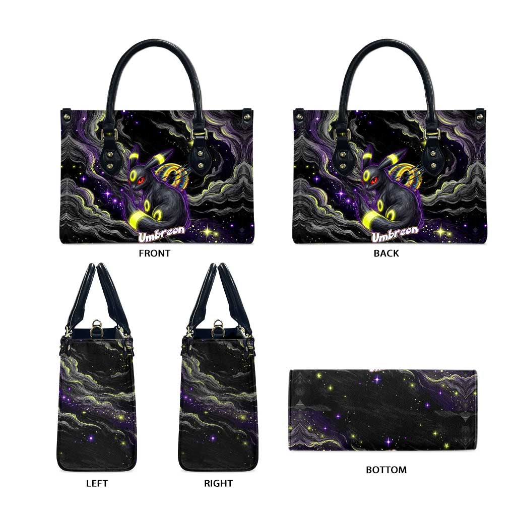 Umbreon Leather Bag Cosmic Neon Galaxy Art