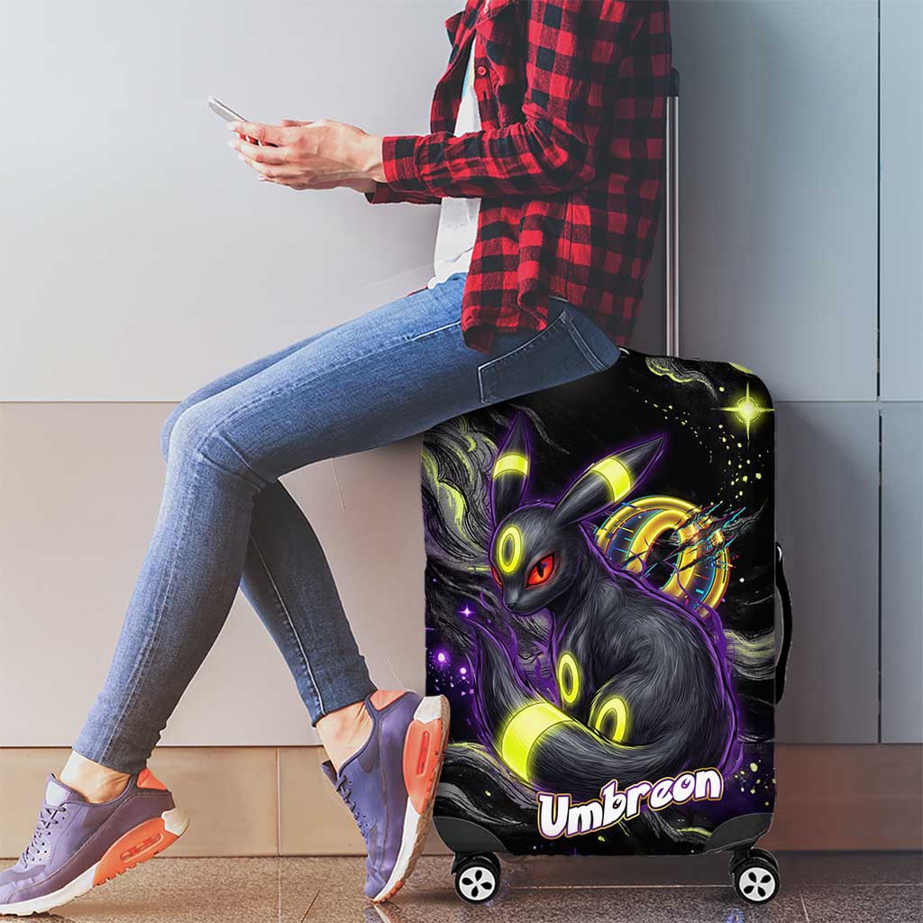 Umbreon Luggage Cover Cosmic Neon Galaxy Art
