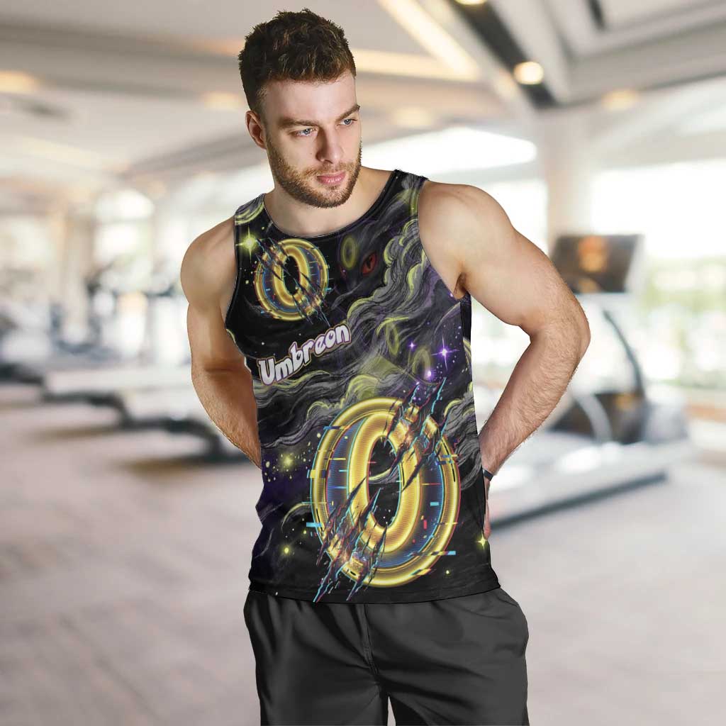 Umbreon Men Tank Top Cosmic Neon Galaxy Art