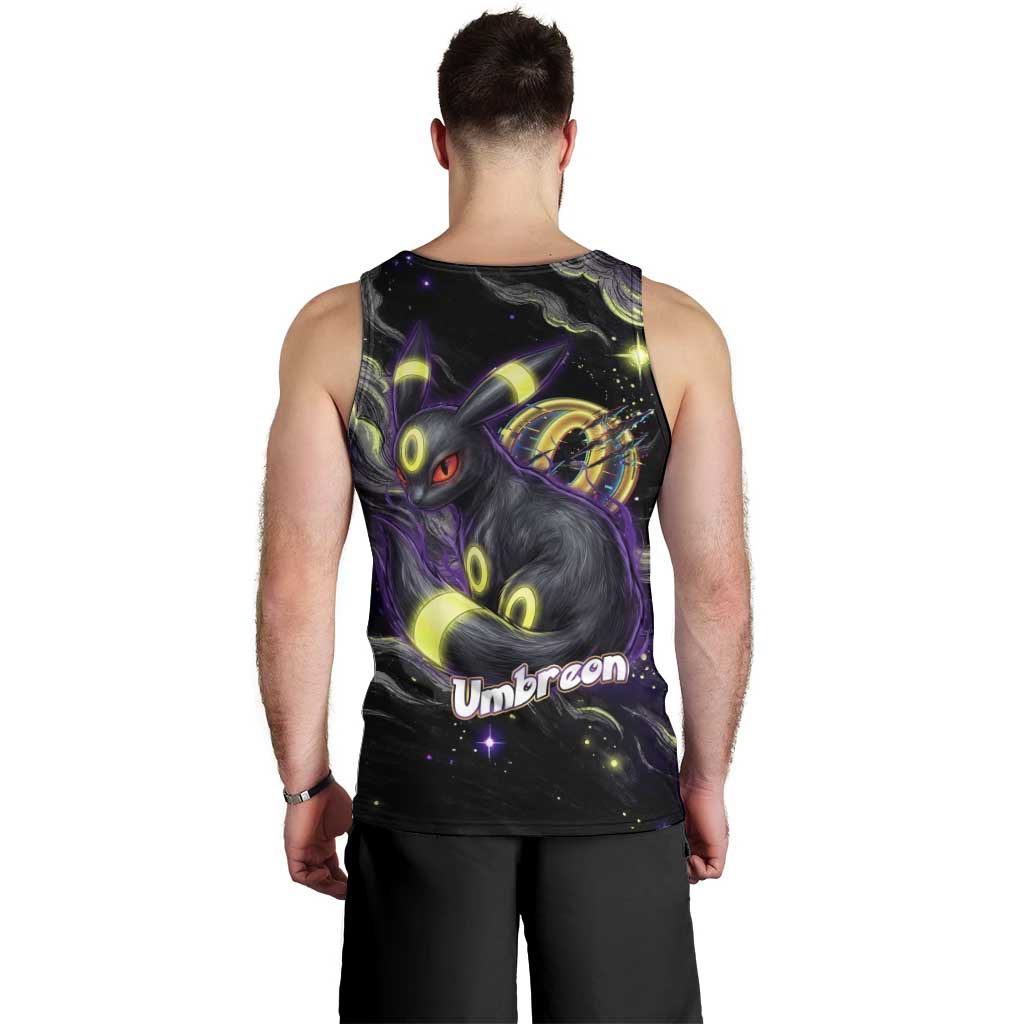 Umbreon Men Tank Top Cosmic Neon Galaxy Art