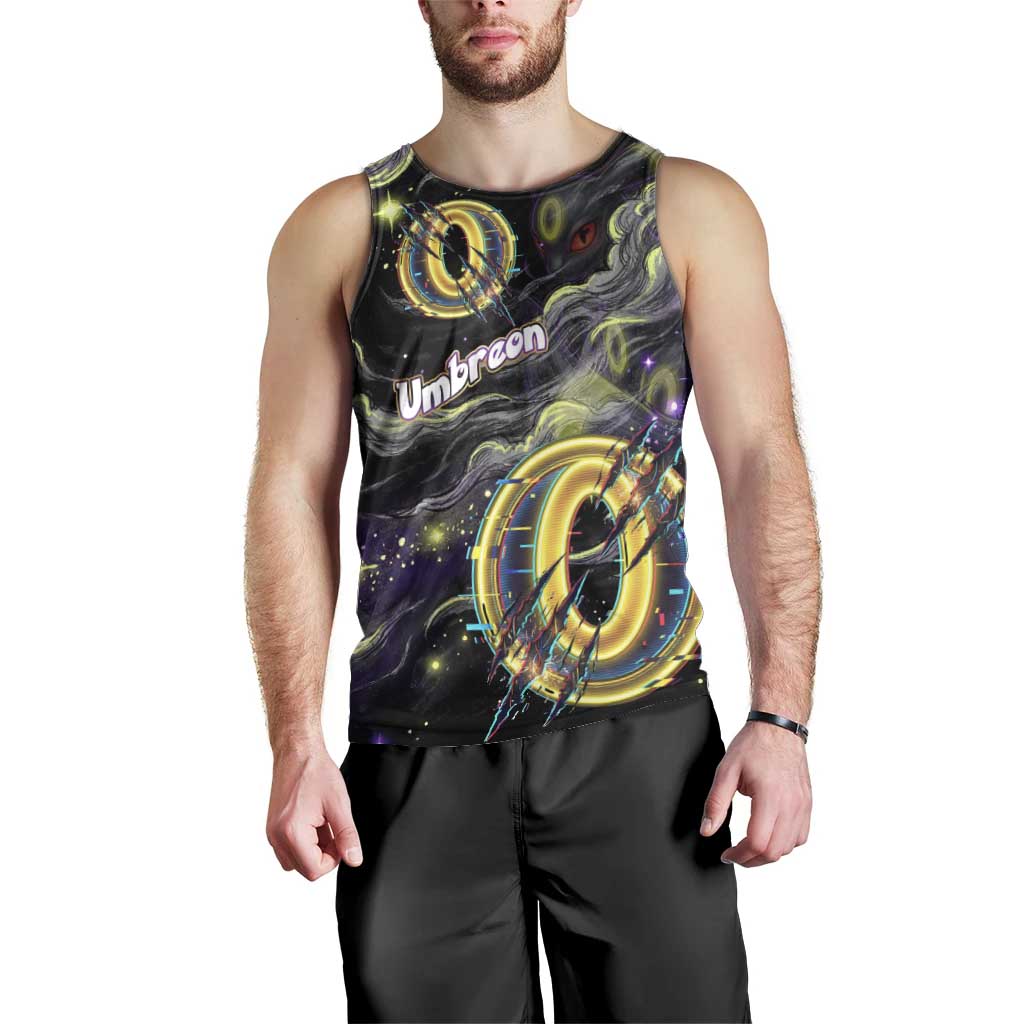 Umbreon Men Tank Top Cosmic Neon Galaxy Art