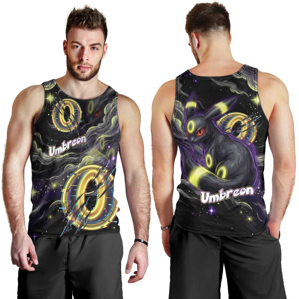 Umbreon Men Tank Top Cosmic Neon Galaxy Art