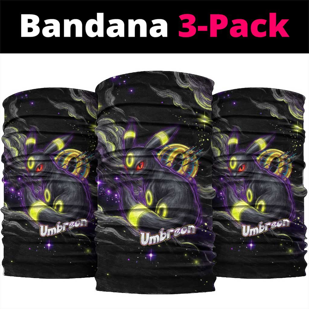 Umbreon Neck Gaiter Cosmic Neon Galaxy Art