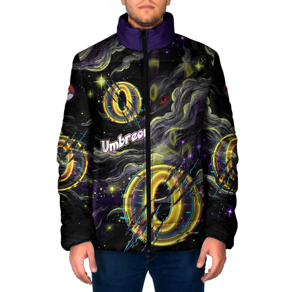 Umbreon Padded Jacket Cosmic Neon Galaxy Art