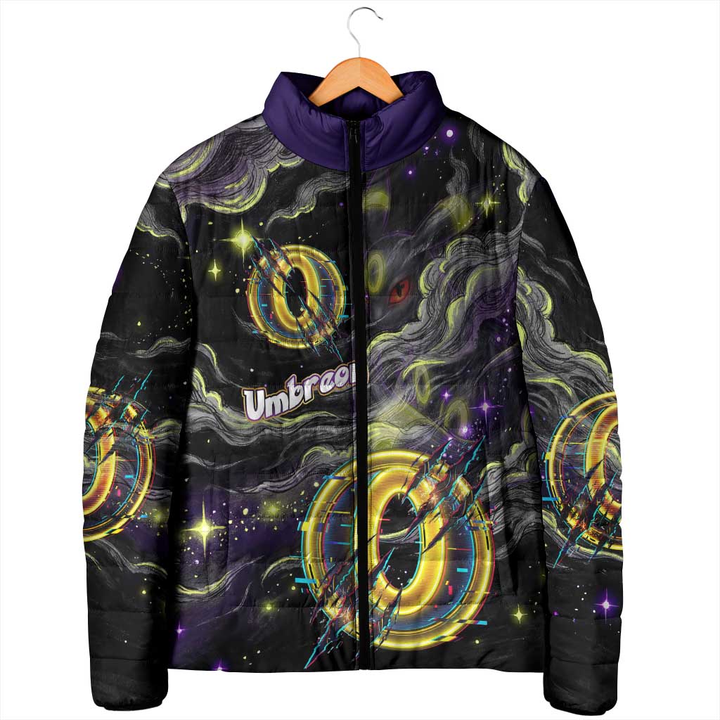 Umbreon Padded Jacket Cosmic Neon Galaxy Art