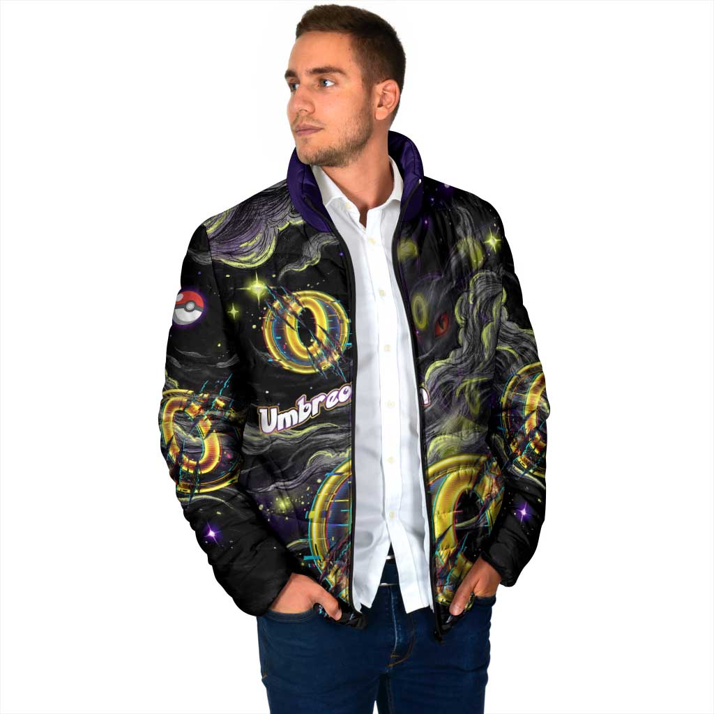 Umbreon Padded Jacket Cosmic Neon Galaxy Art
