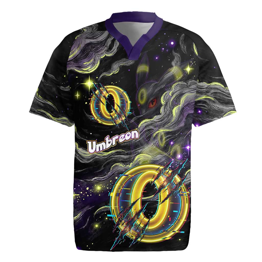 Umbreon Rugby Jersey Cosmic Neon Galaxy Art