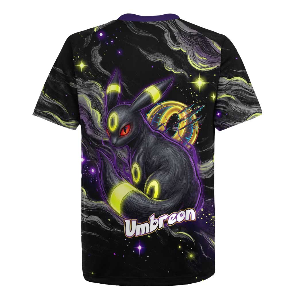 Umbreon Rugby Jersey Cosmic Neon Galaxy Art