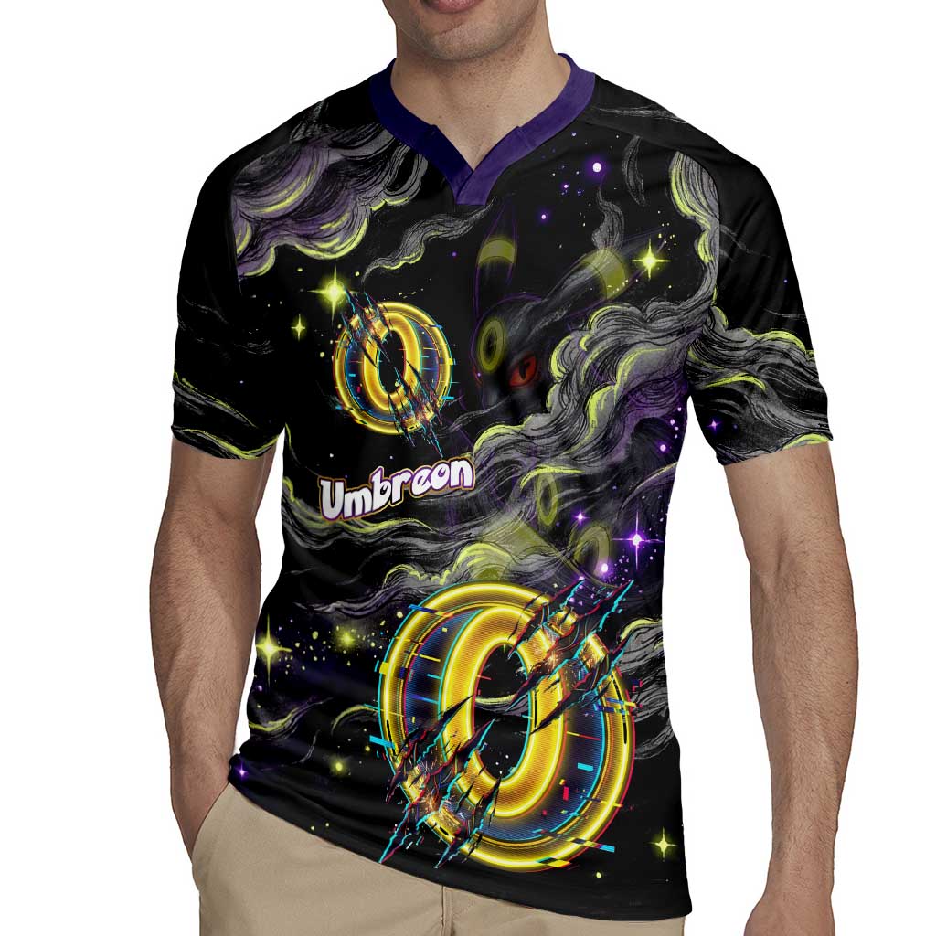 Umbreon Rugby Jersey Cosmic Neon Galaxy Art