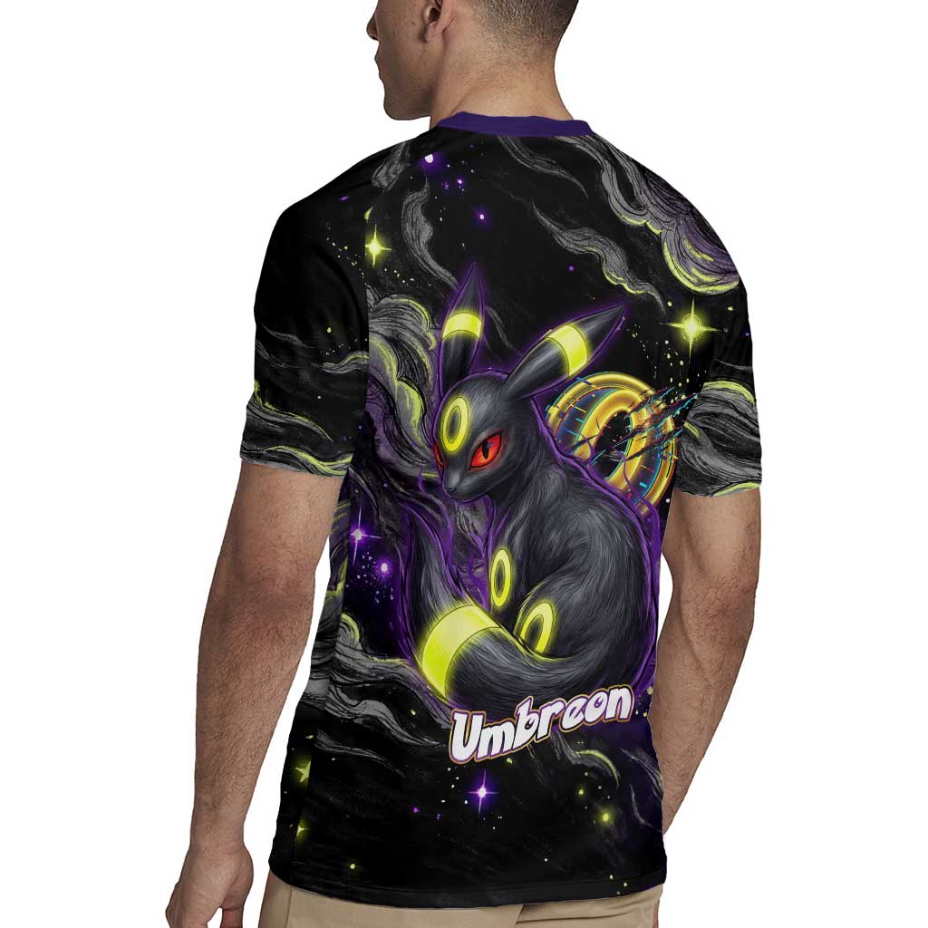 Umbreon Rugby Jersey Cosmic Neon Galaxy Art