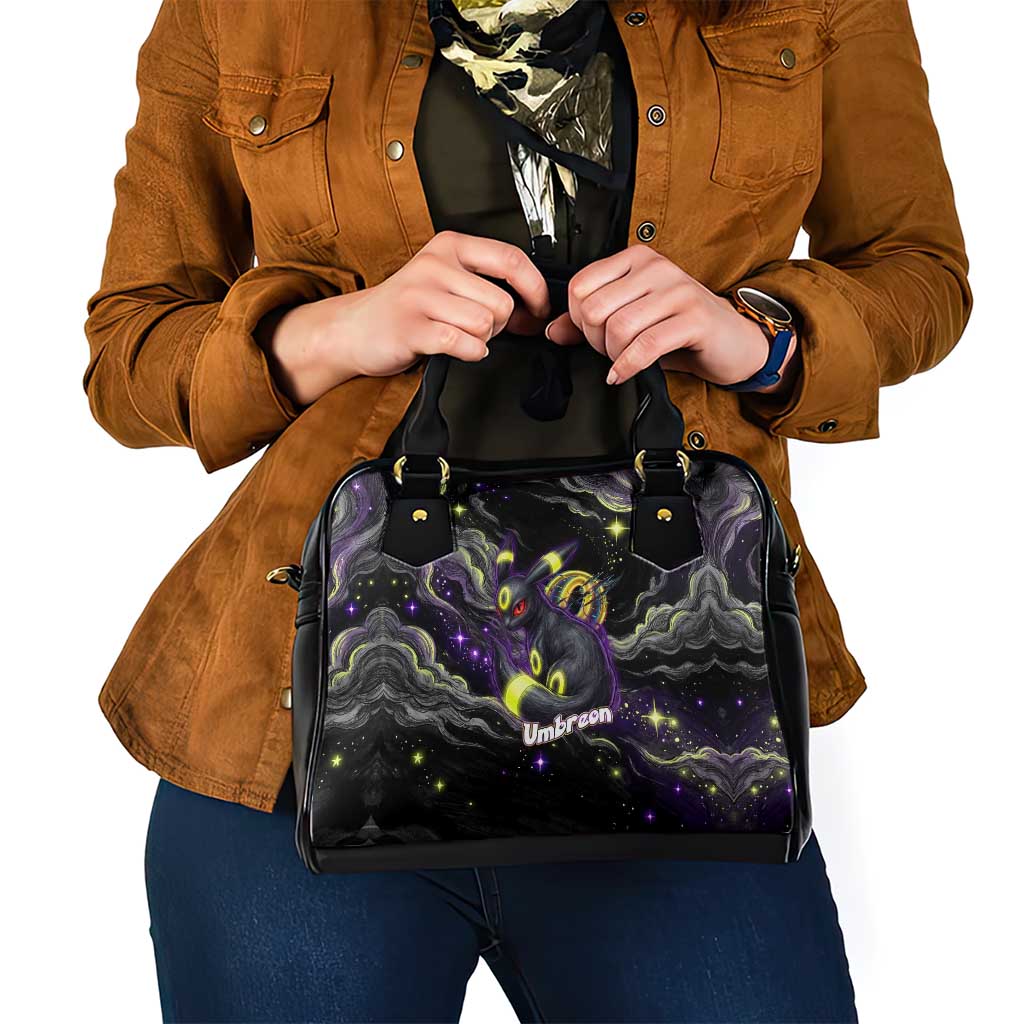 Umbreon Shoulder Handbag Cosmic Neon Galaxy Art