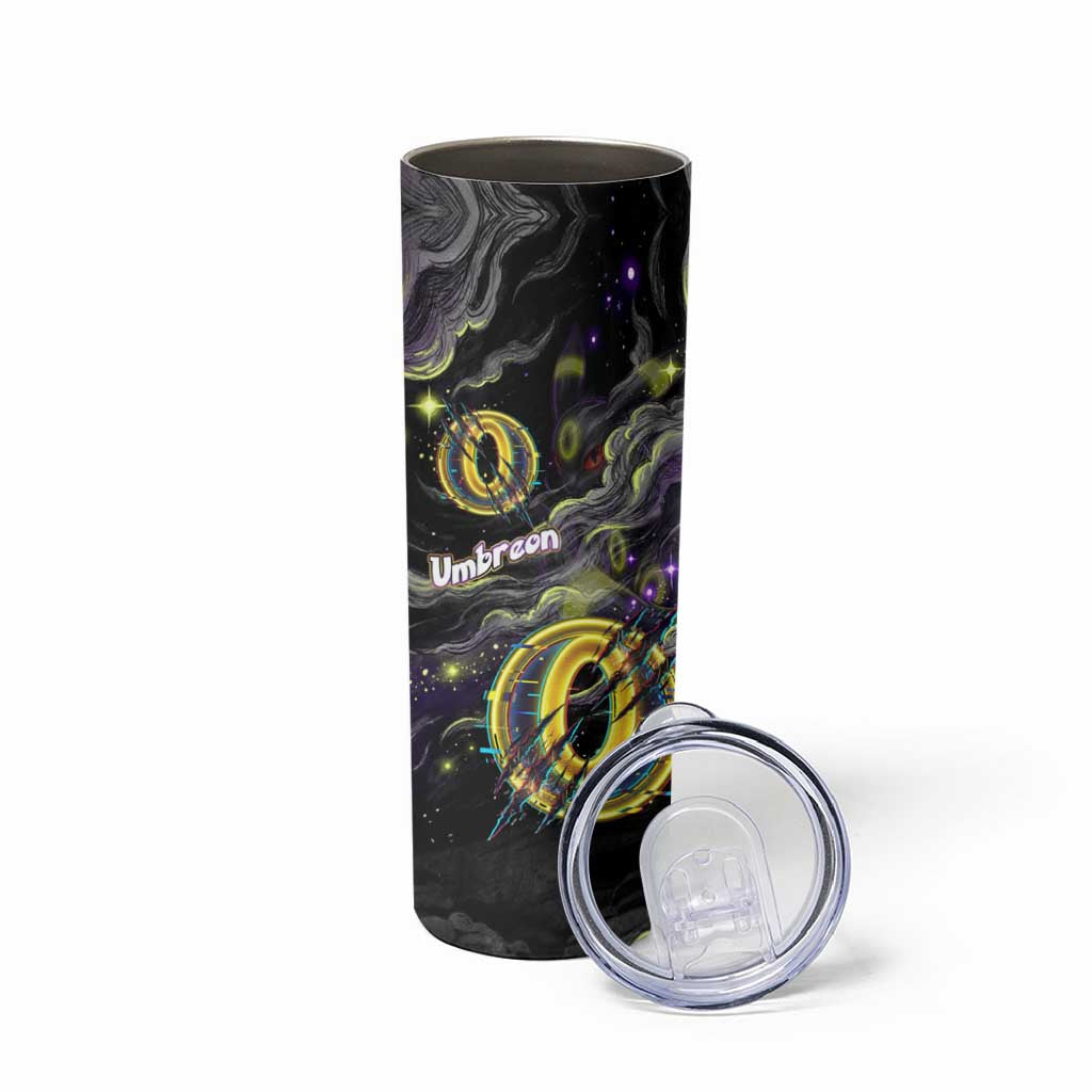Umbreon Skinny Tumbler Cosmic Neon Galaxy Art