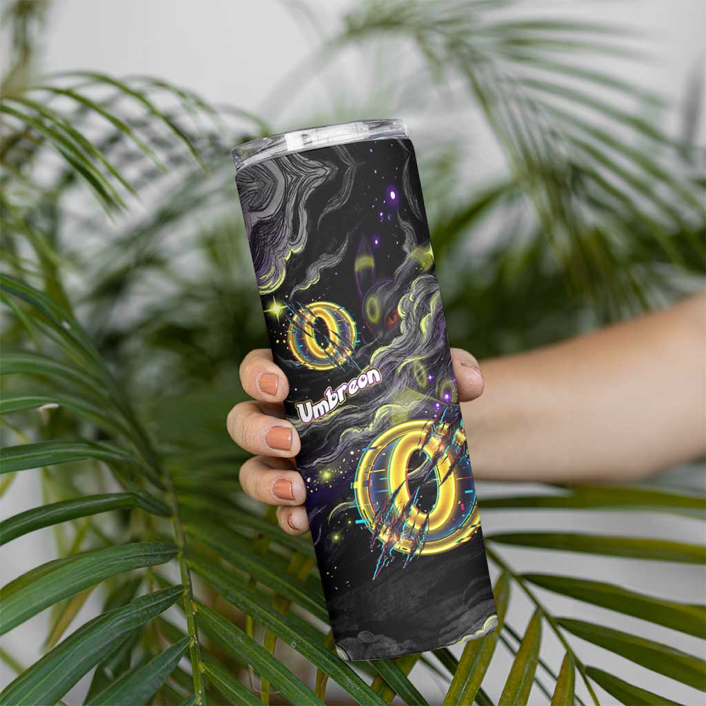 Umbreon Skinny Tumbler Cosmic Neon Galaxy Art