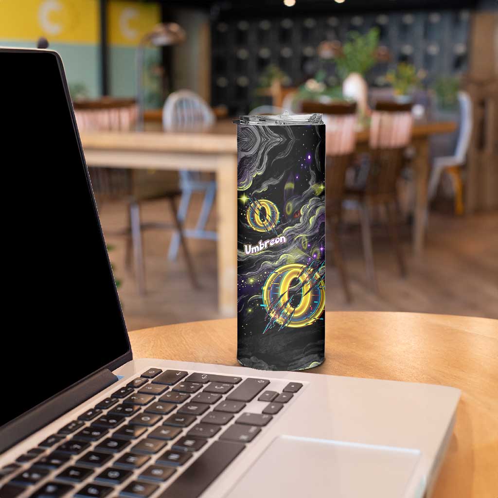 Umbreon Skinny Tumbler Cosmic Neon Galaxy Art