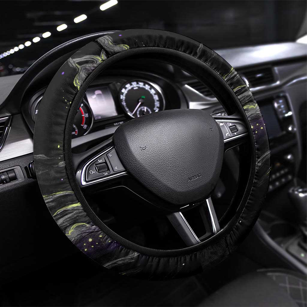 Umbreon Steering Wheel Cover Cosmic Neon Galaxy Art