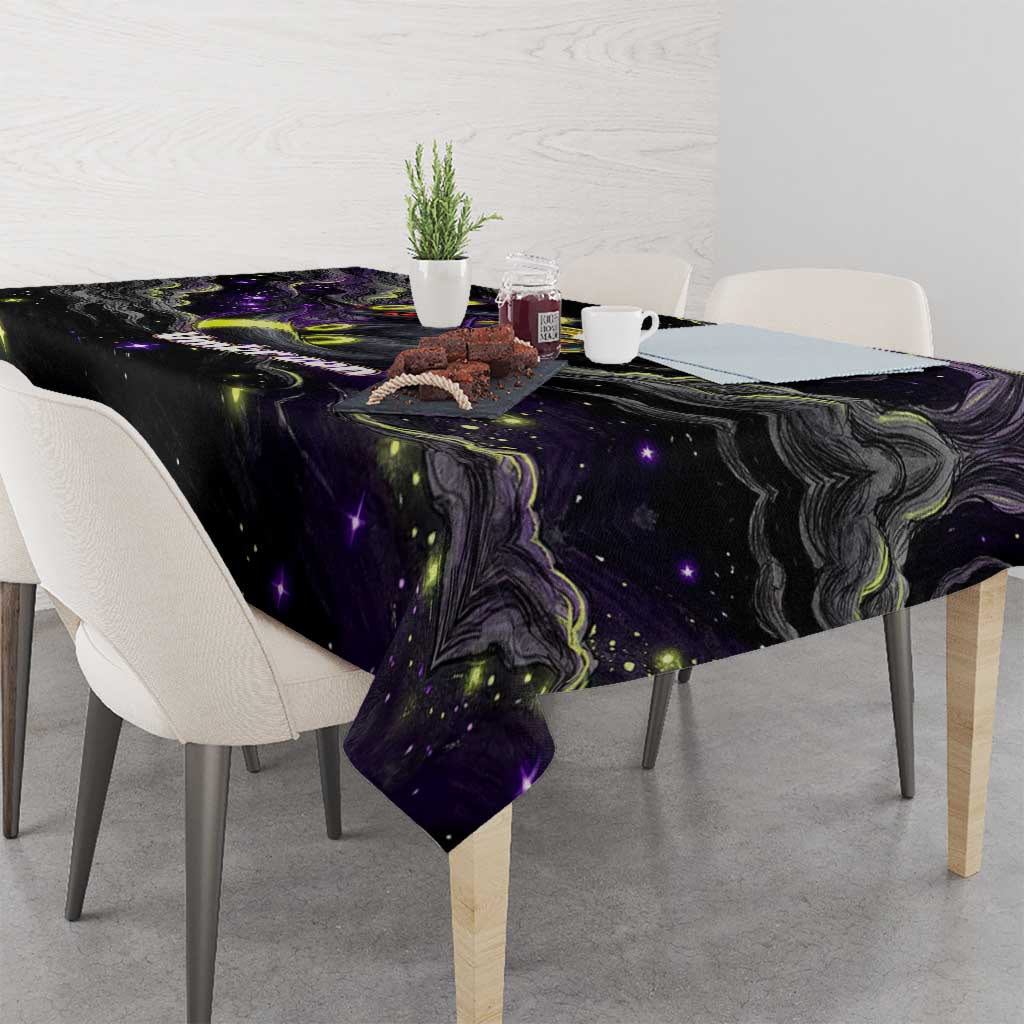 Umbreon Tablecloth Cosmic Neon Galaxy Art