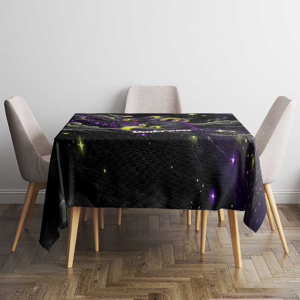 Umbreon Tablecloth Cosmic Neon Galaxy Art