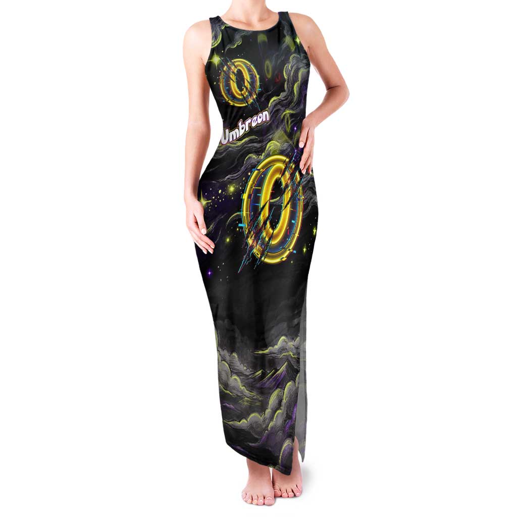 Umbreon Tank Maxi Dress Cosmic Neon Galaxy Art